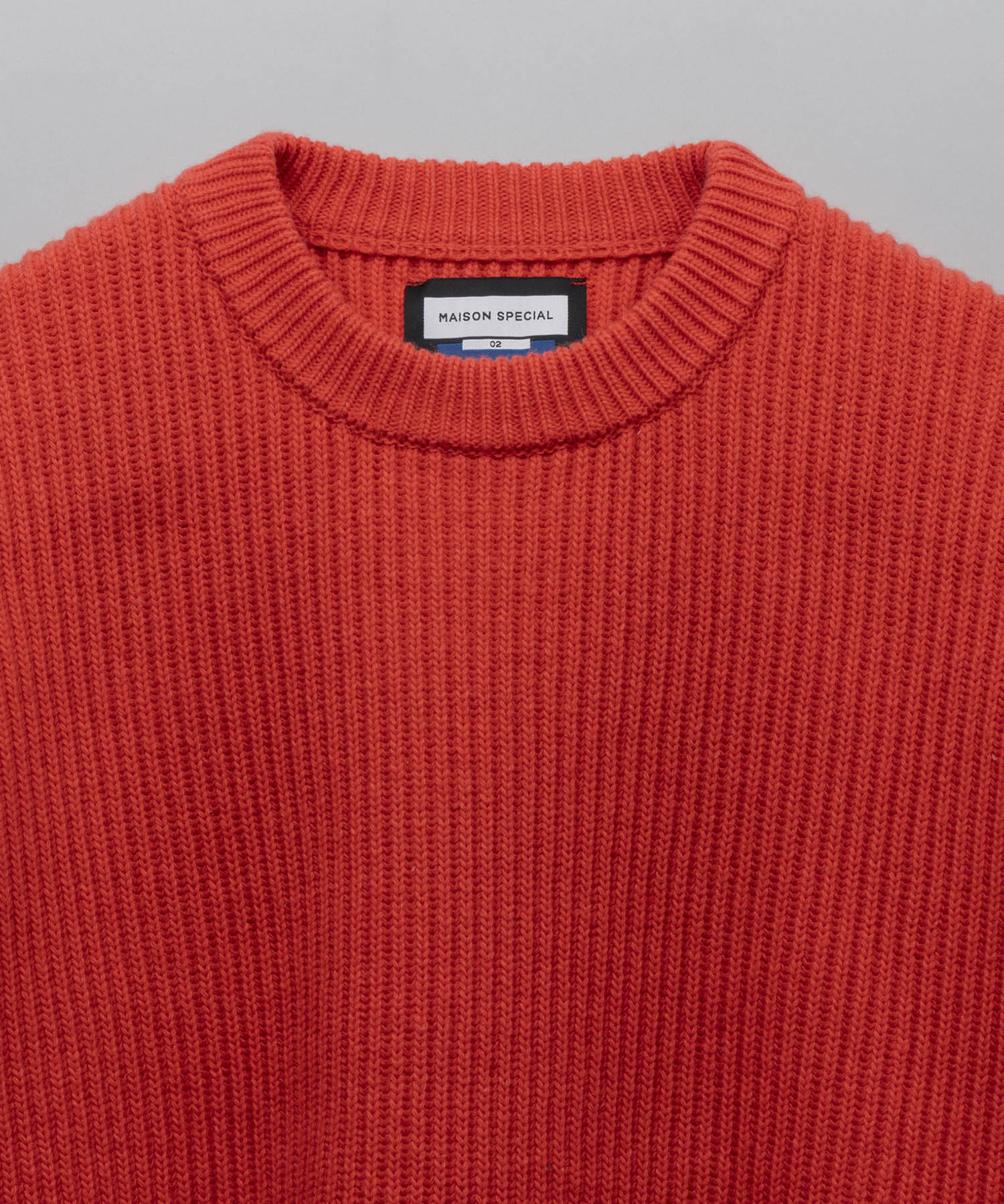 Prime-Over  Rib Crew Neck Knit Pullover