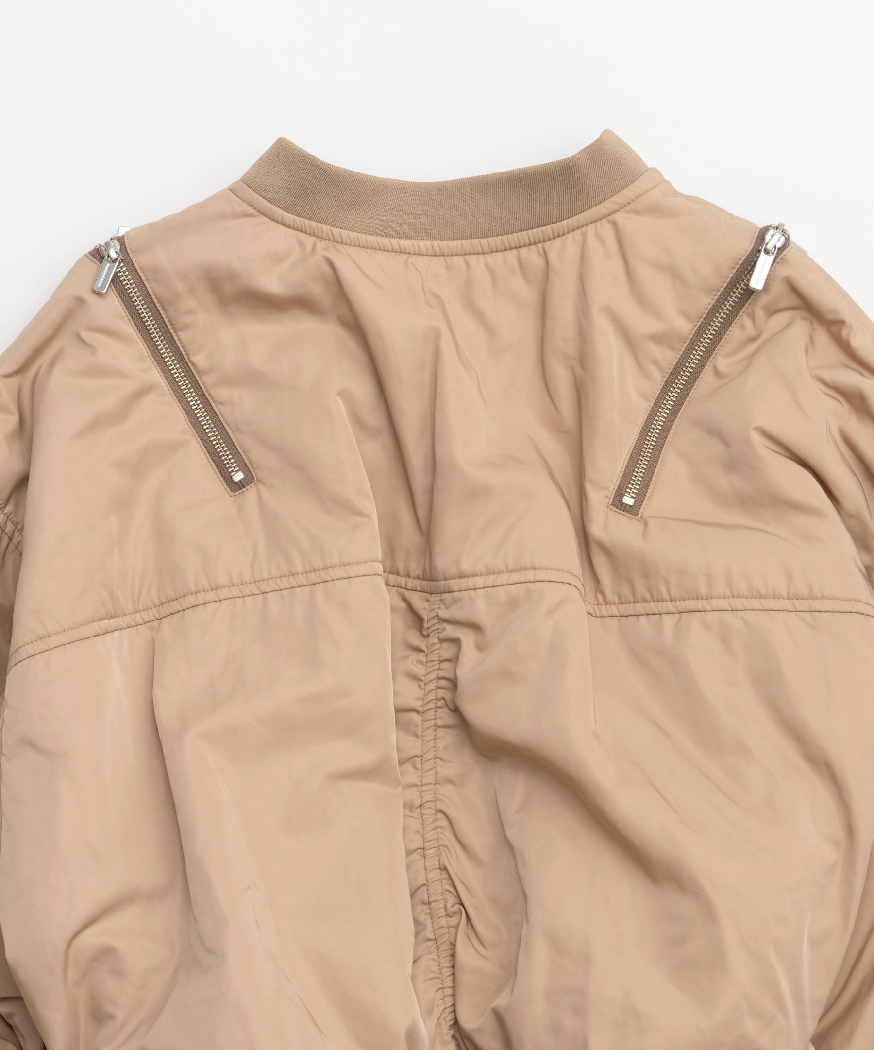 Shoulder Zip Nylon Blouson