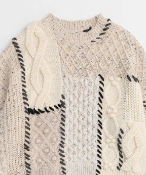 【24WINTER PRE-ORDER】Cable Knitting Stitch Knit Tops