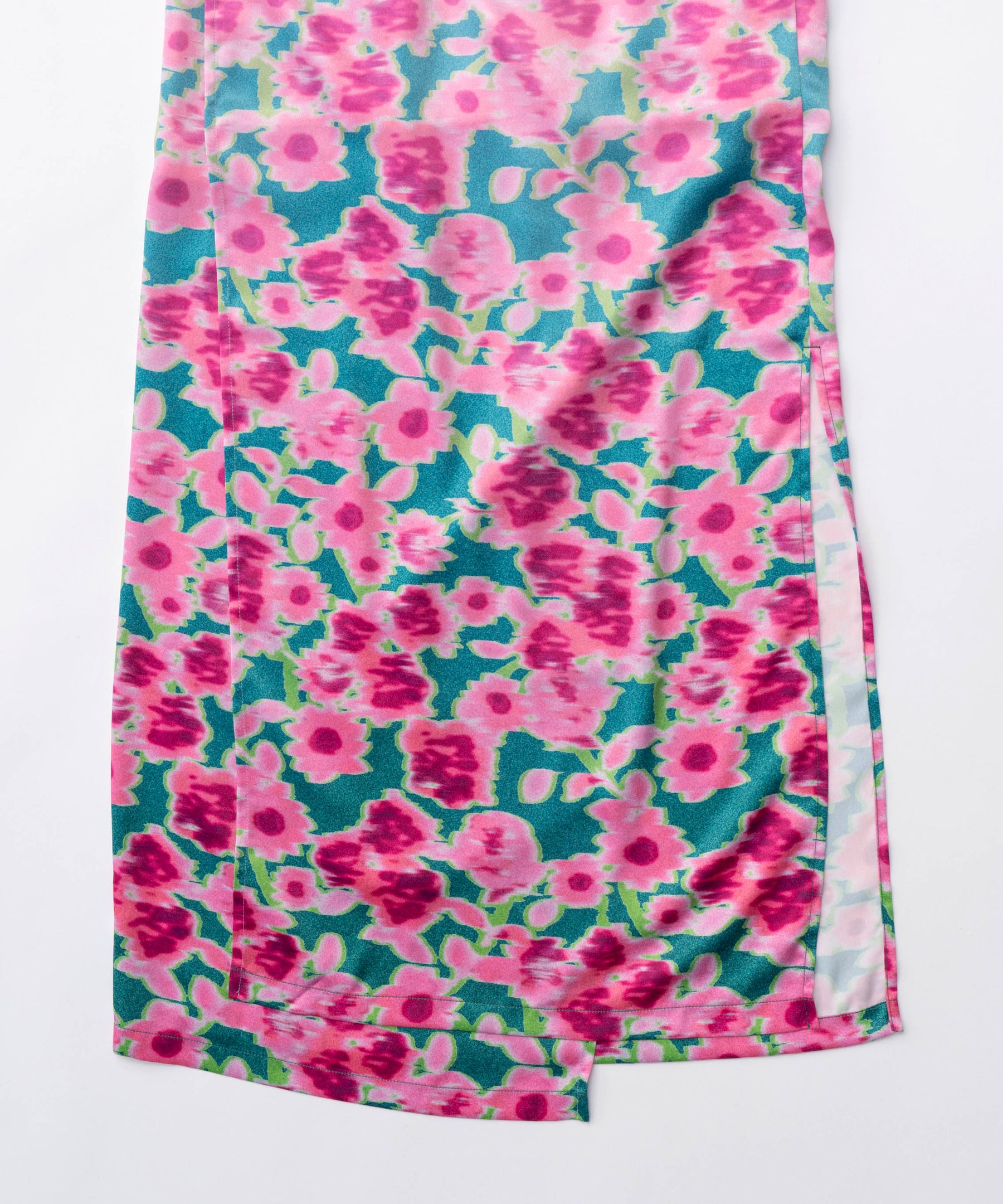 【SALE】Gradation Floral Pattern Wrap Dress