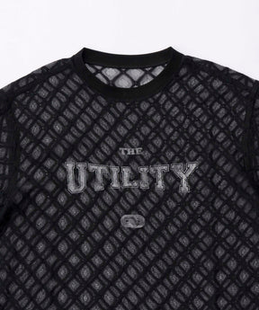 Lace Logo Print Oversized T-shirt