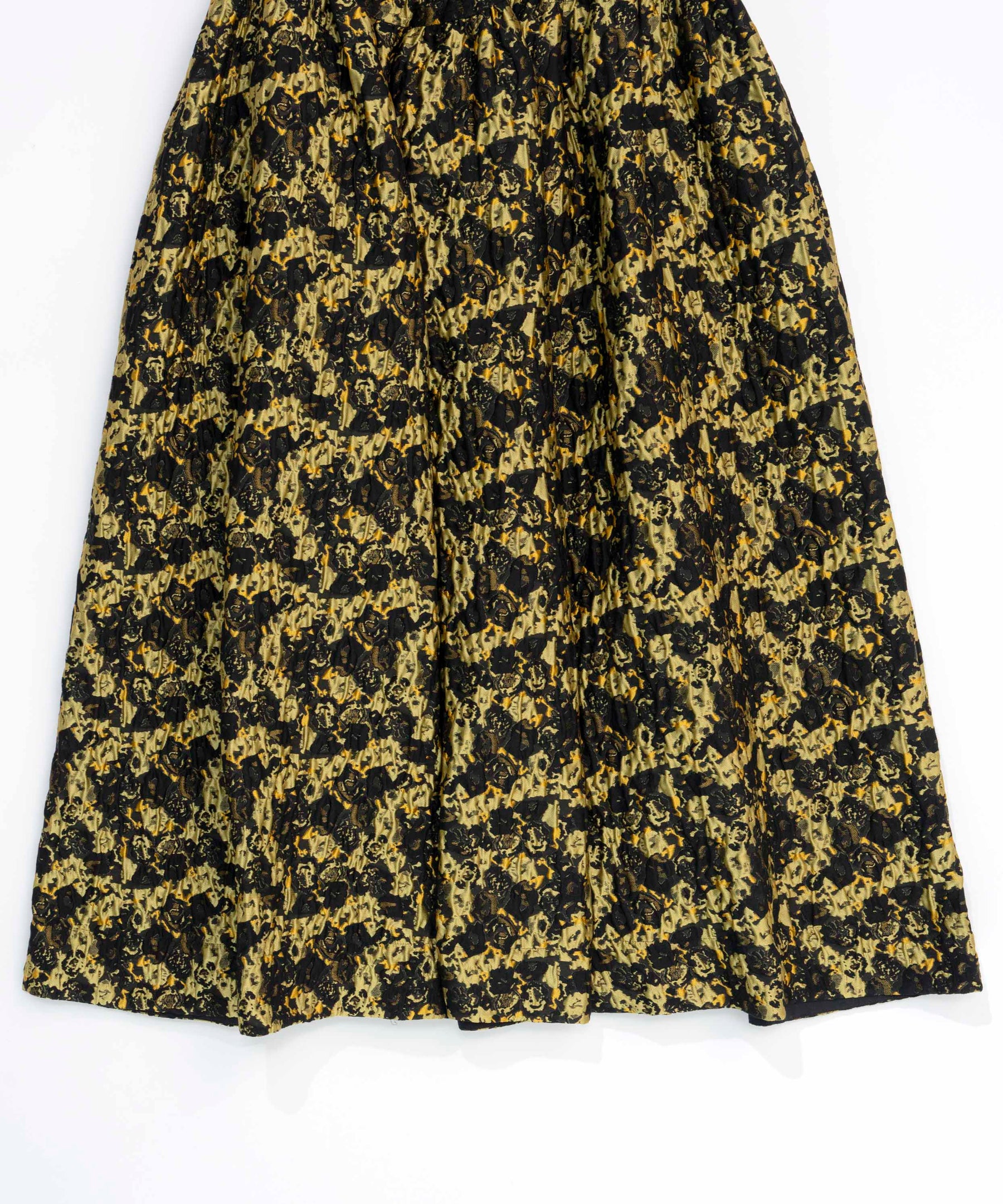 Floral Pattern Jacquard Voluminous Skirt