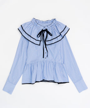 Edge Trim Ruffle Shirt