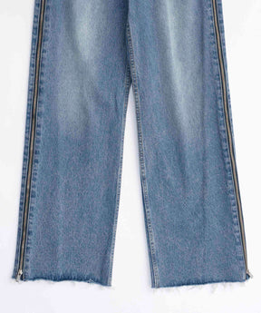 Side Long Zip Denim