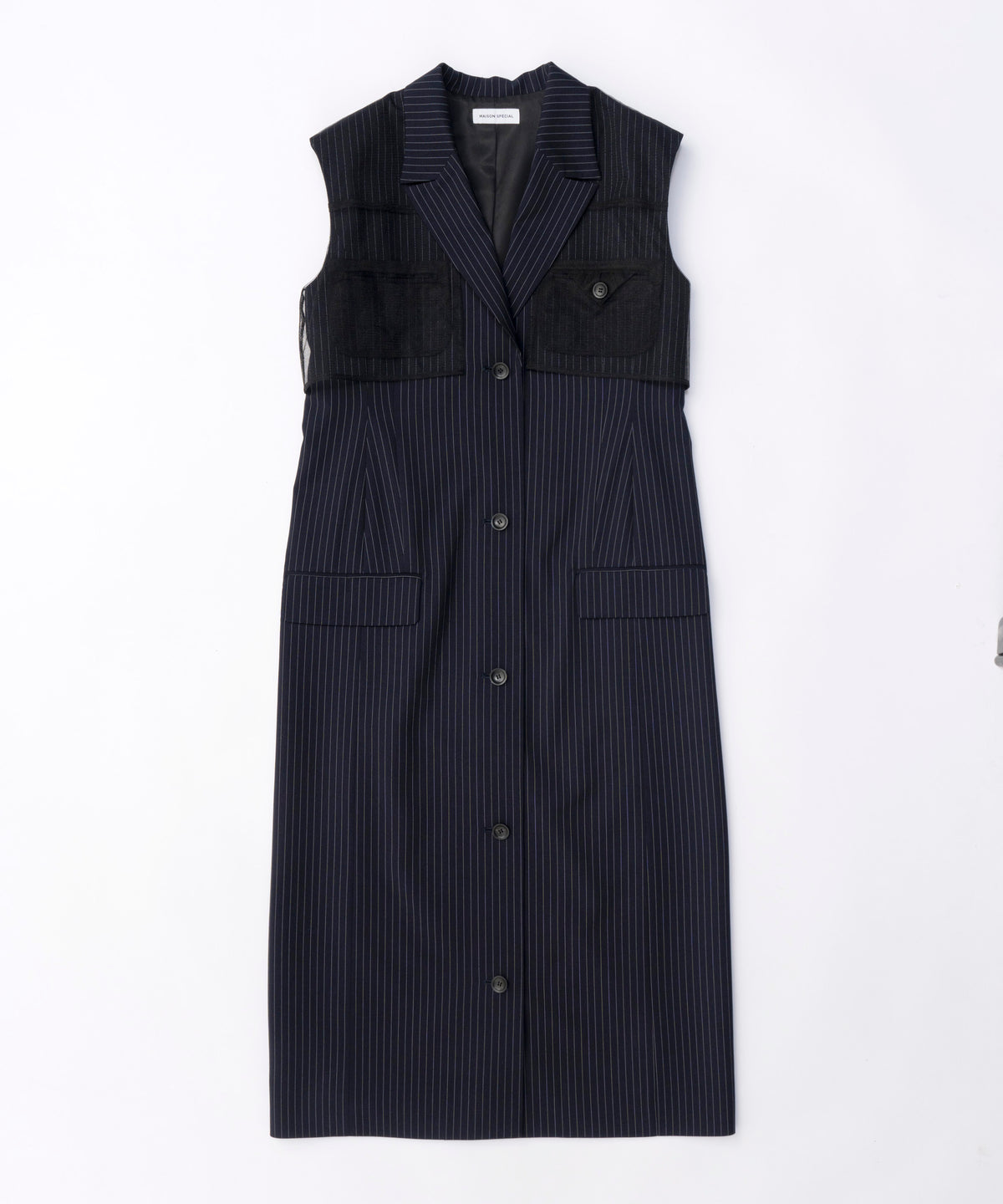 【SALE】Tailored Gilet One-piece Dress