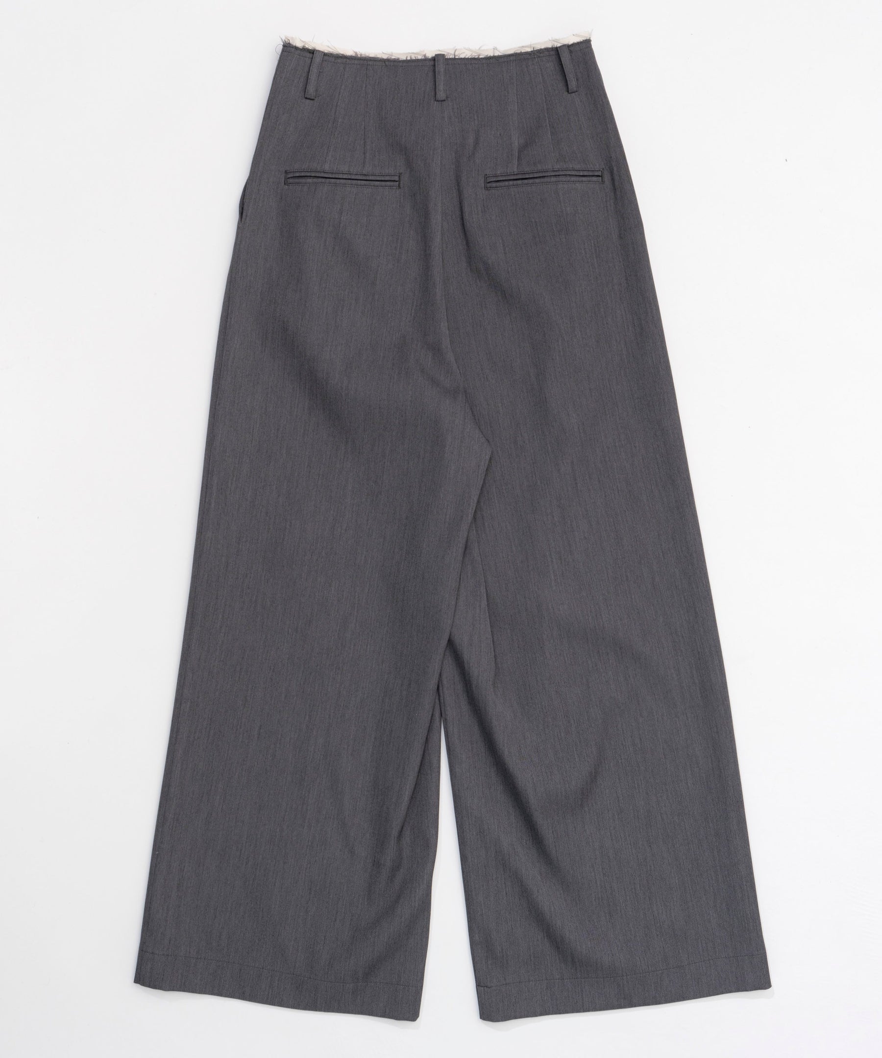 Front Cut Stitch Wide Pants