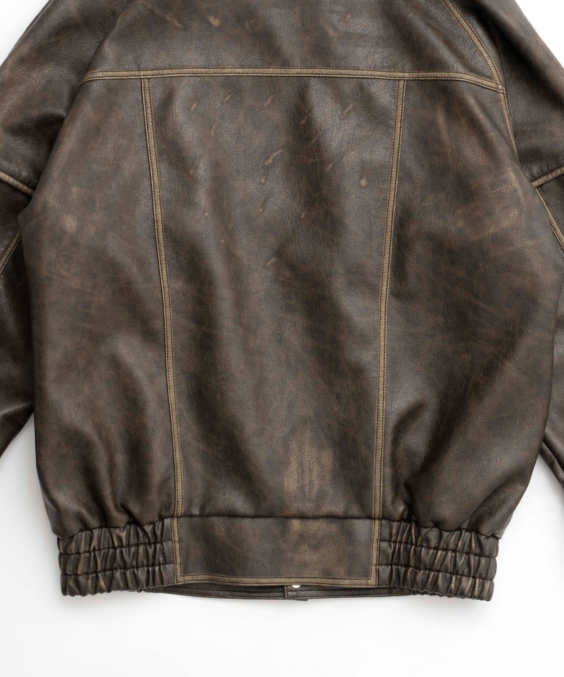 Faux Leather Oversized Blouson