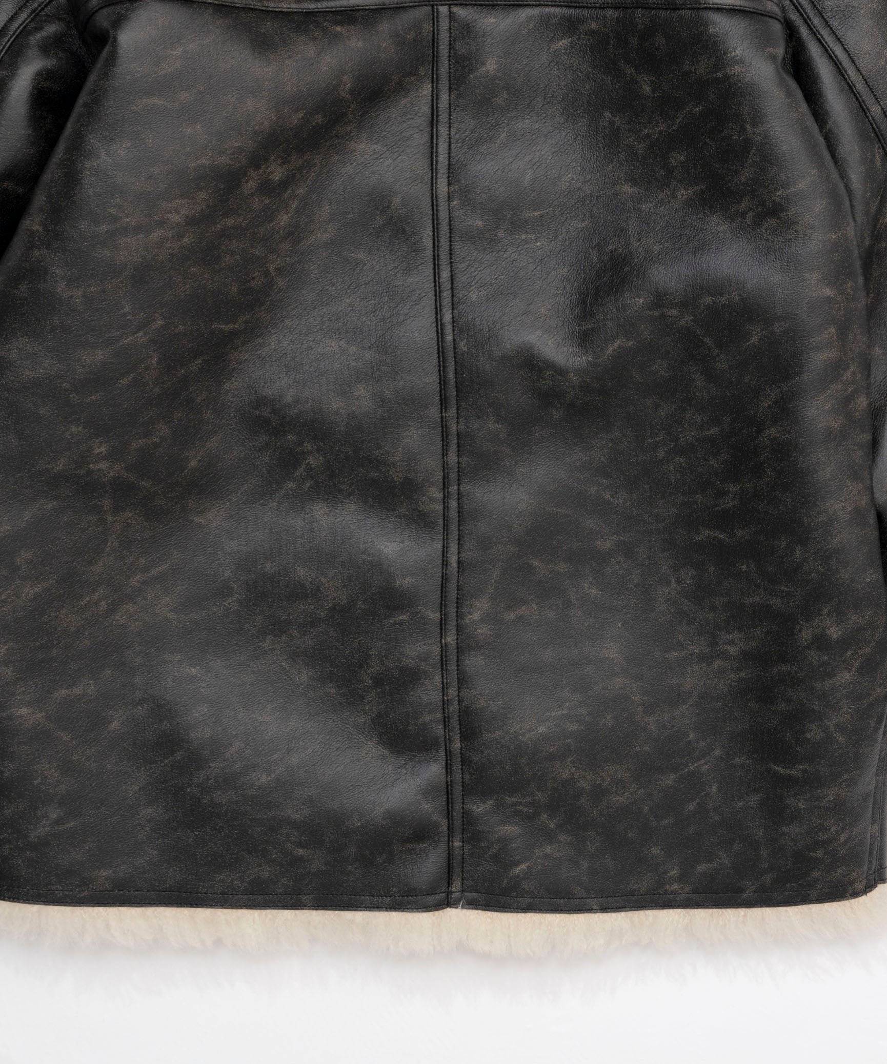 【24WINTER PRE-ORDER】Reversible Vegan Leather Mouton Blouson