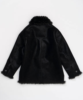 【24WINTER PRE-ORDER】Reversible Vegan Leather Mouton Blouson