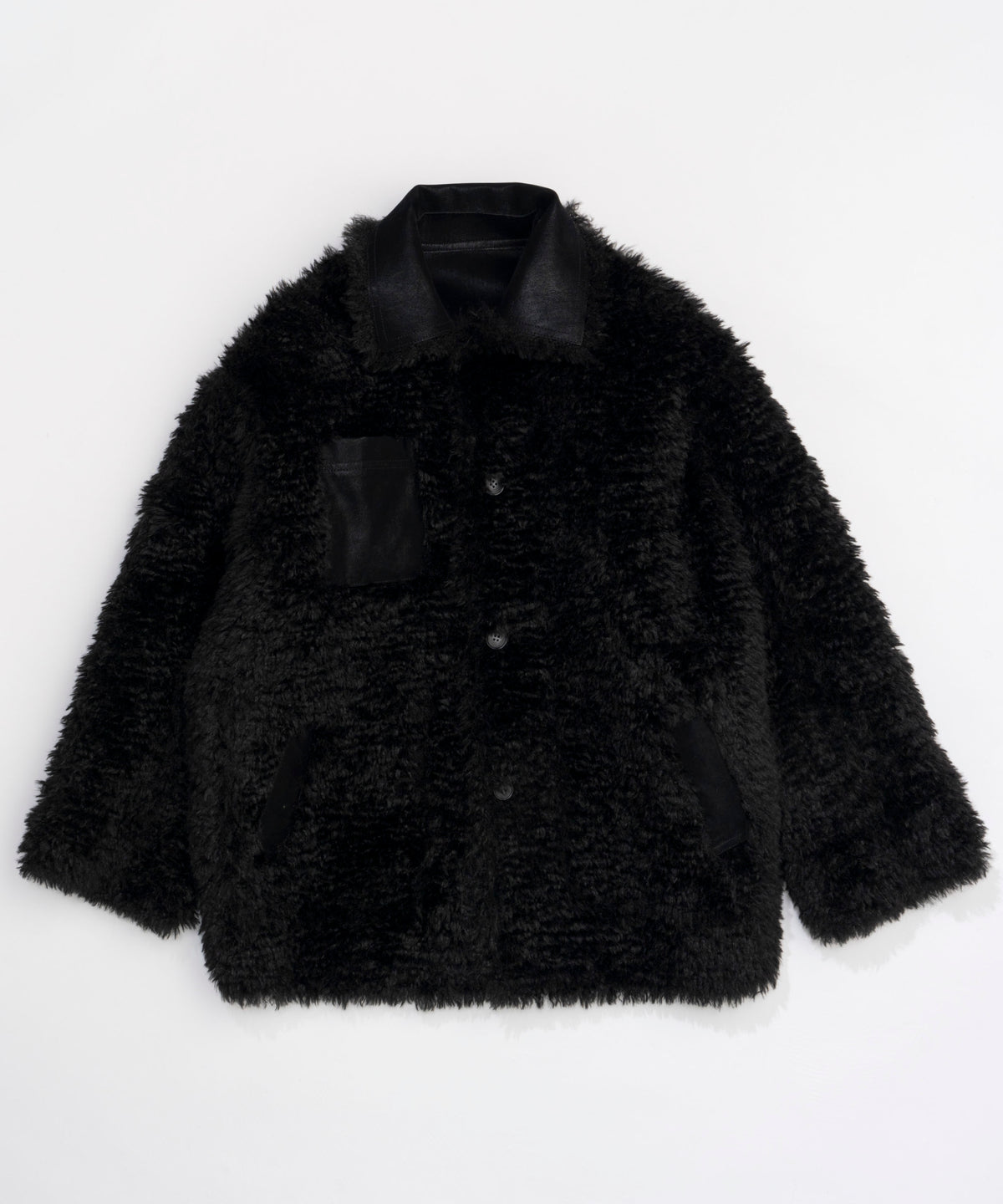 【24WINTER PRE-ORDER】Reversible Vegan Leather Mouton Blouson