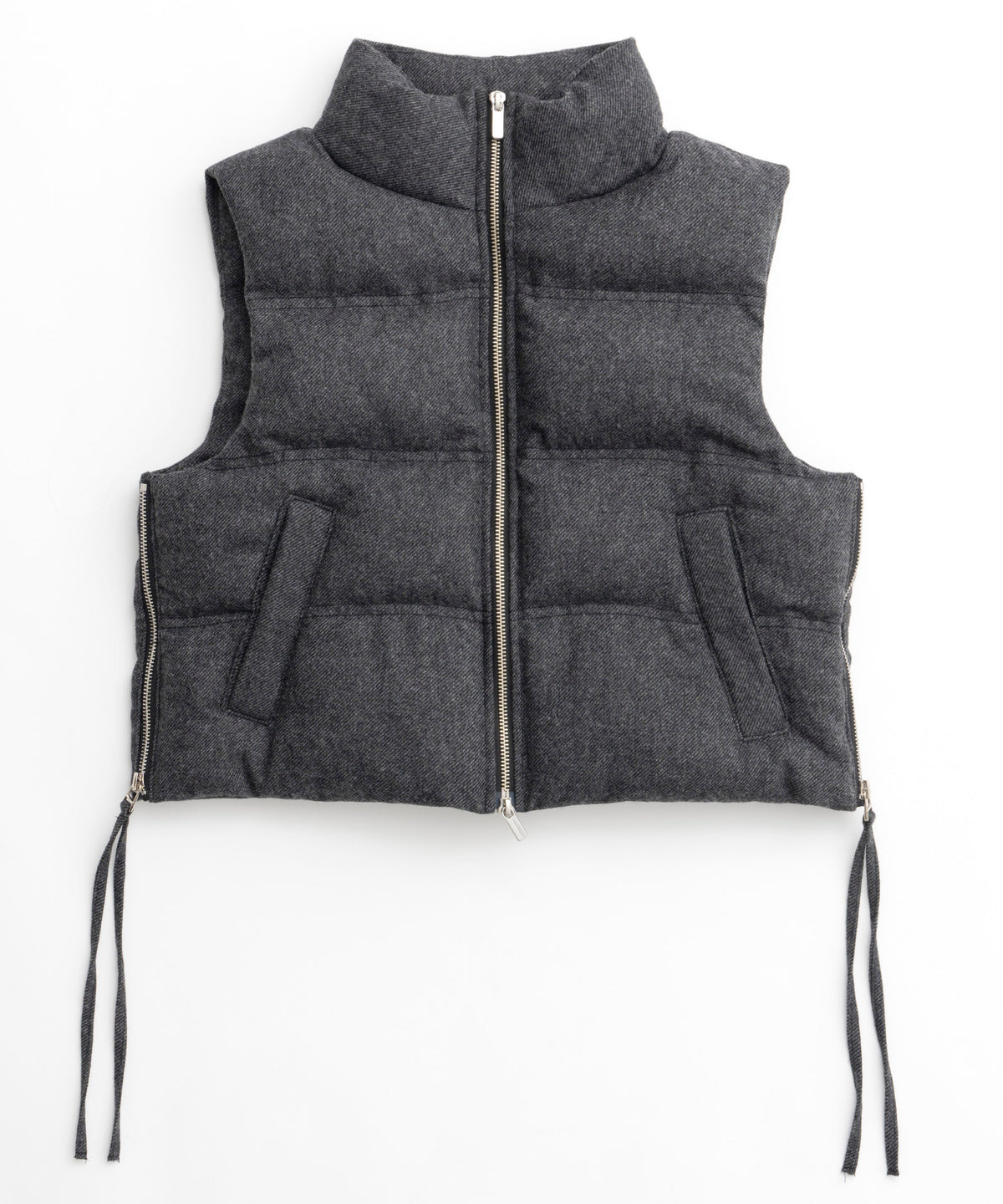 Multi Fabric Puffer Vest