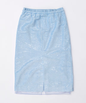 【SALE】Sequins Side Line Track Skirt