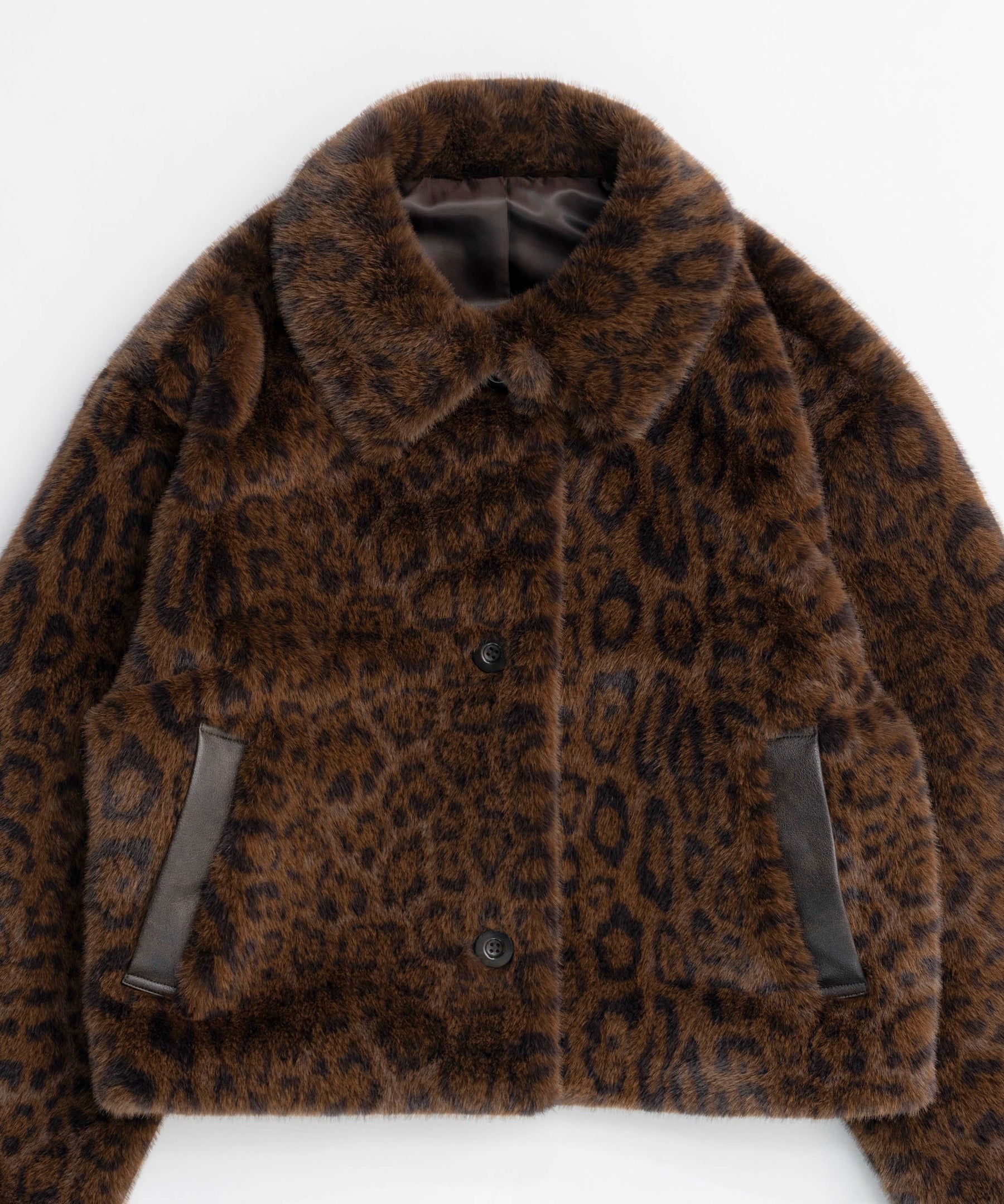 【24WINTER PRE-ORDER】Faux Fur Leopard Coat