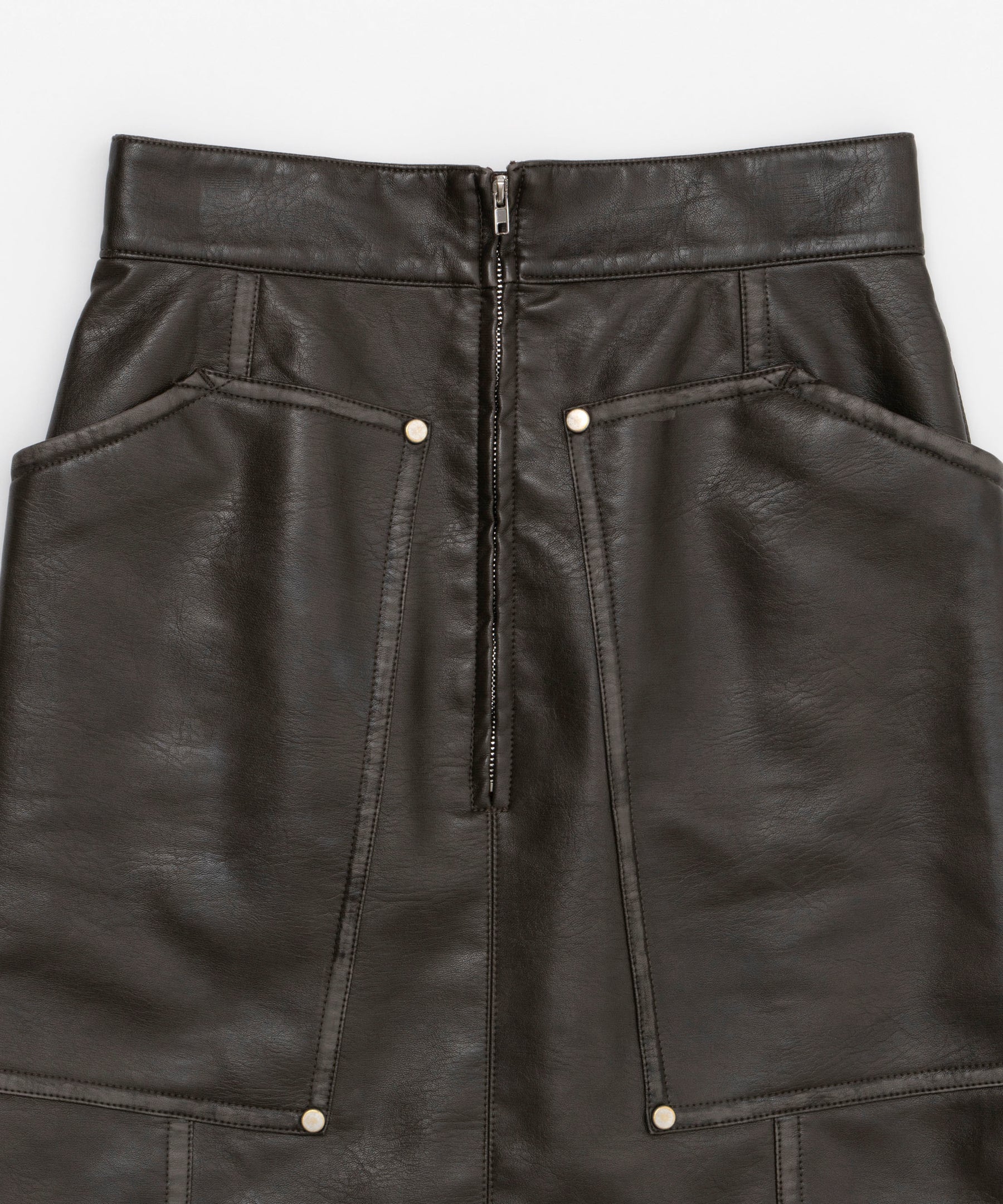 【SALE】Fake Leather Mini Skirt