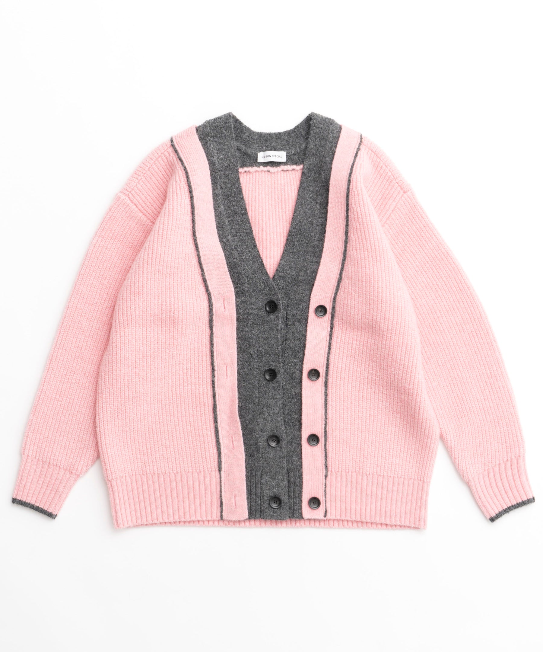 【24WINTER PRE-ORDER】Double Color Layered Knit Cardigan