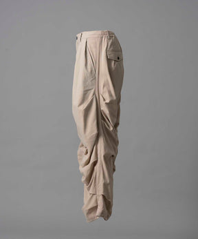 【24AW PRE-ORDER】Prime-Wide Random Tucks Parachute Pants