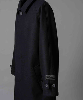 【24AW PRE-ORDER】Super140s Prime-Over Melton Balmachan Coat