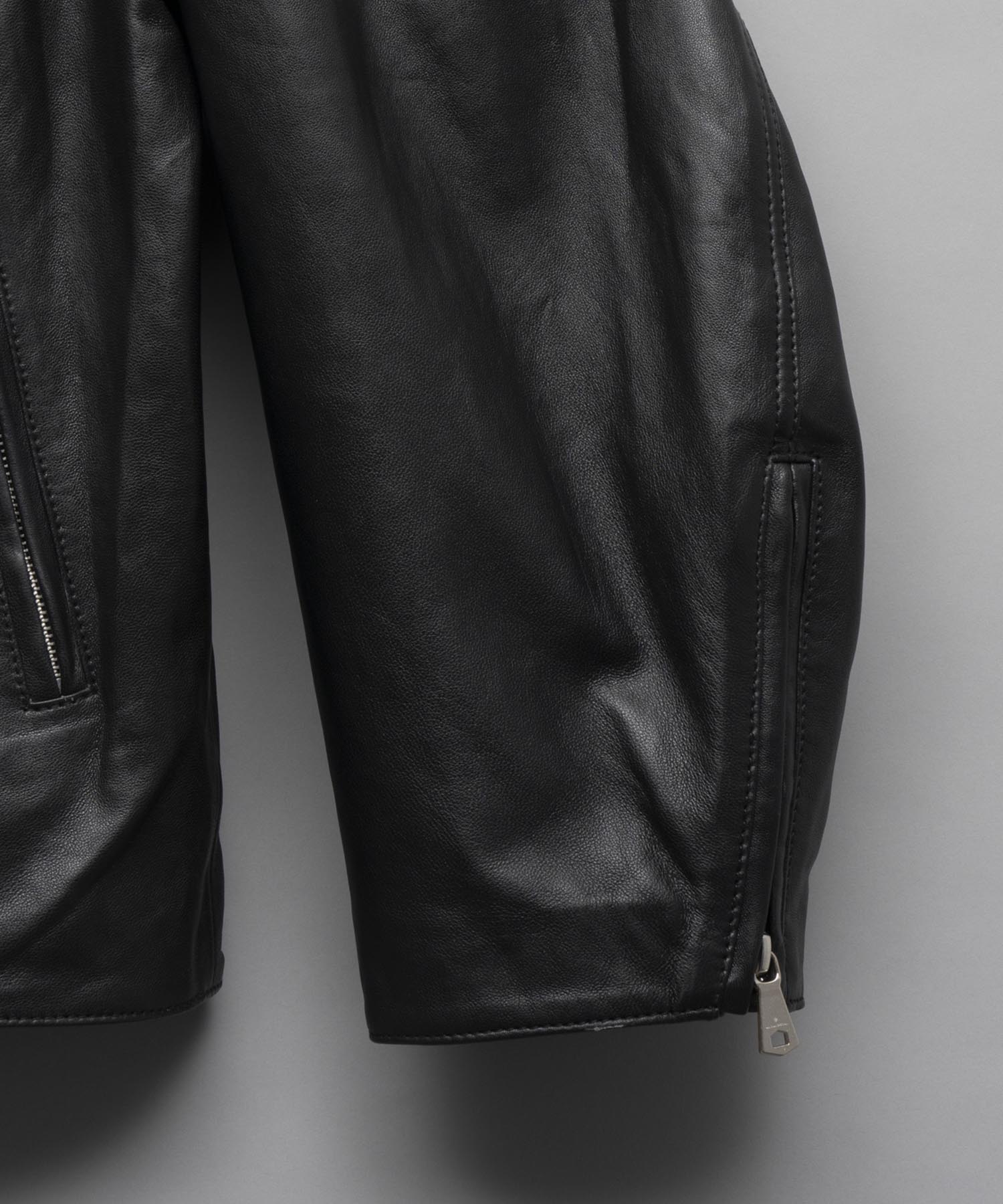 Sheep Leather Prime-Over Double Rider Jacket