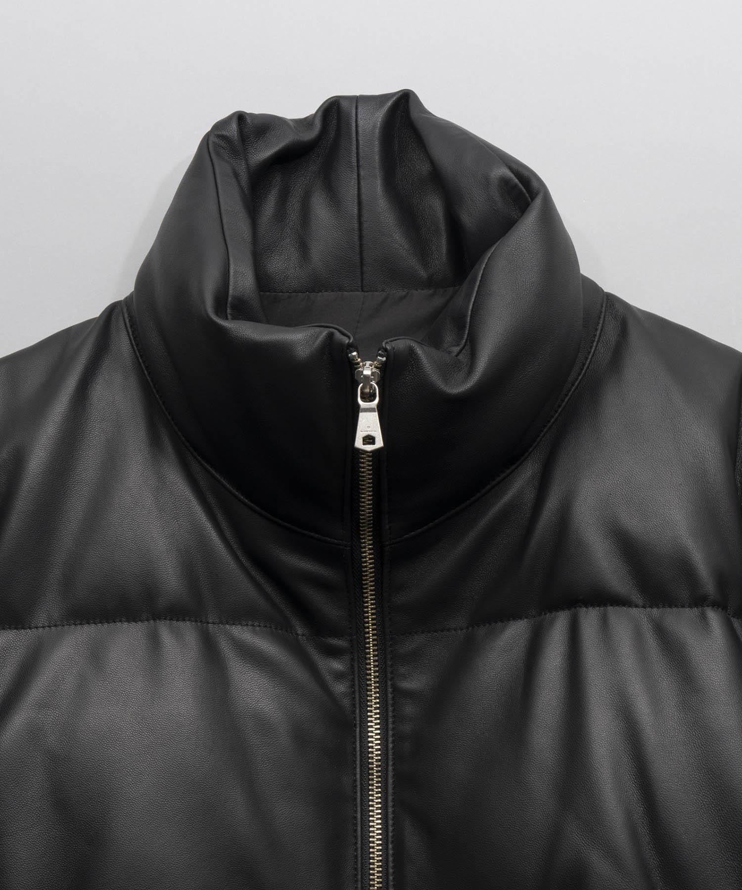 Prime-Over Leather Down Jacket