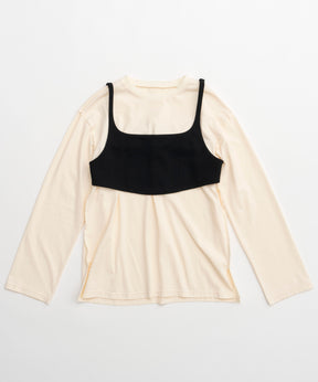 Bustier Combination Big Size T-shirt