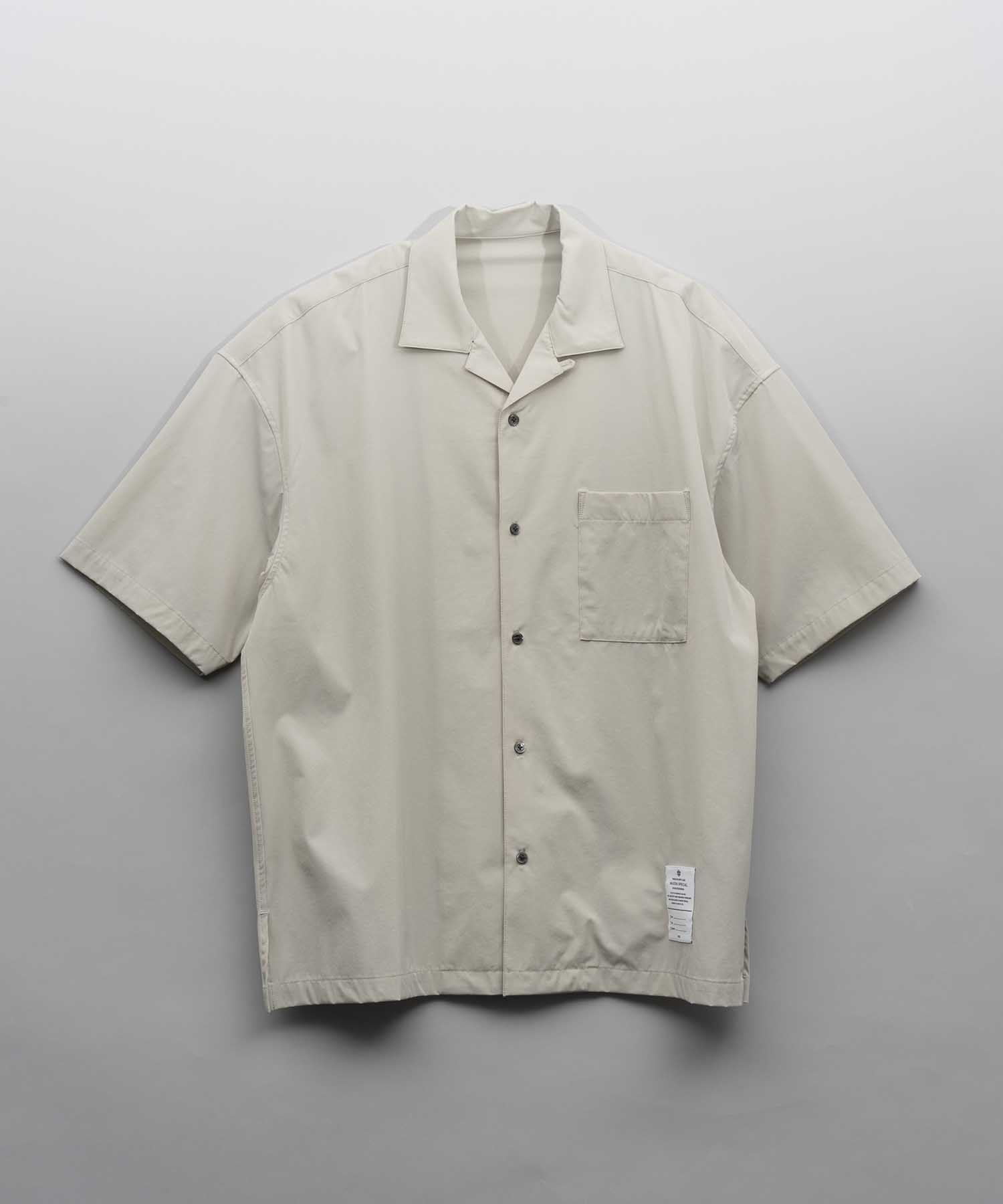 Dry Touch Prime-Over Short Sleeve Open Collar Shirt