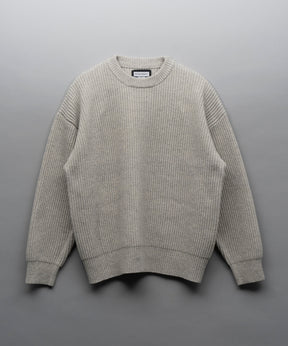 Prime-Over  Rib Crew Neck Knit Pullover