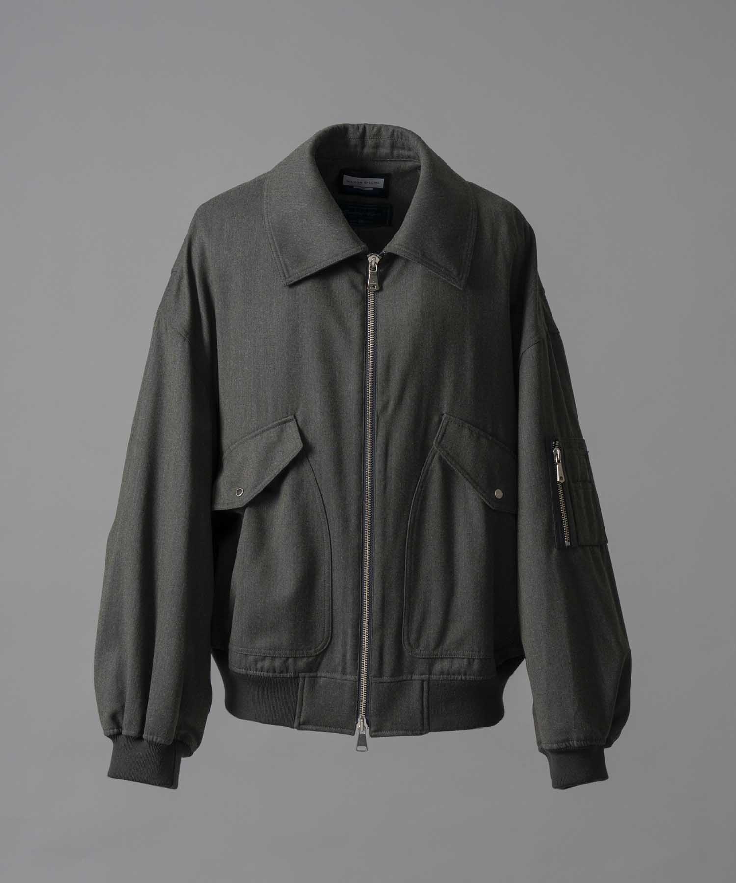 【Italian Dead Stock Fabric】Prime-Over G-1 Flight Jacket