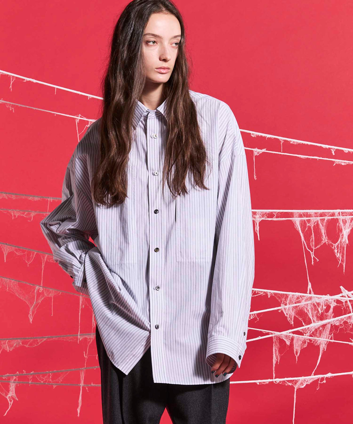 【Italian Dead Stock Fabric】Prime-Over Regular Collar Shirt