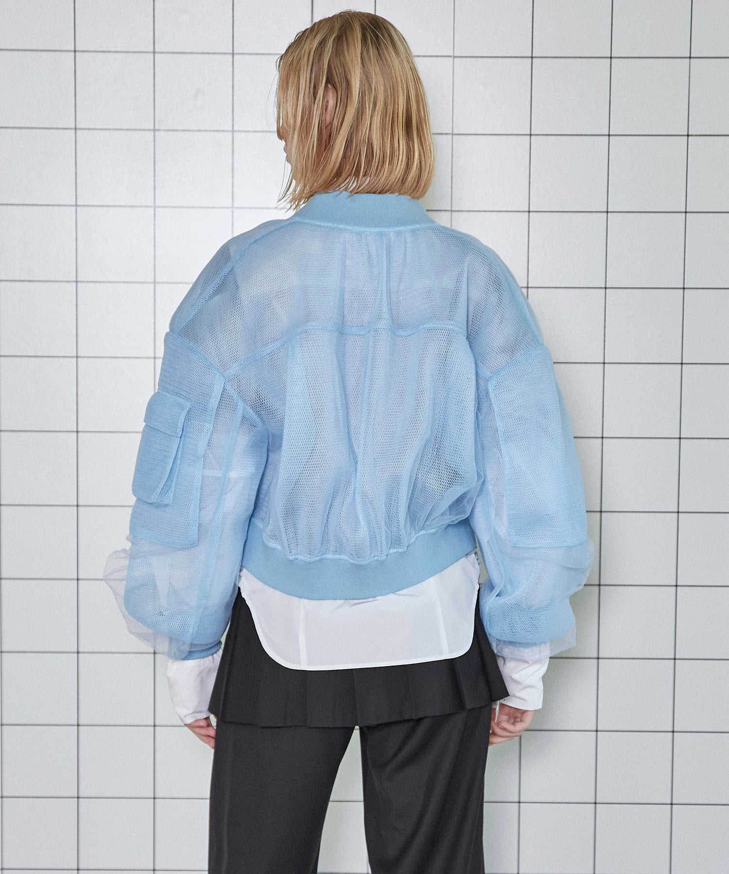 【SALE】Tulle Layered Blouson