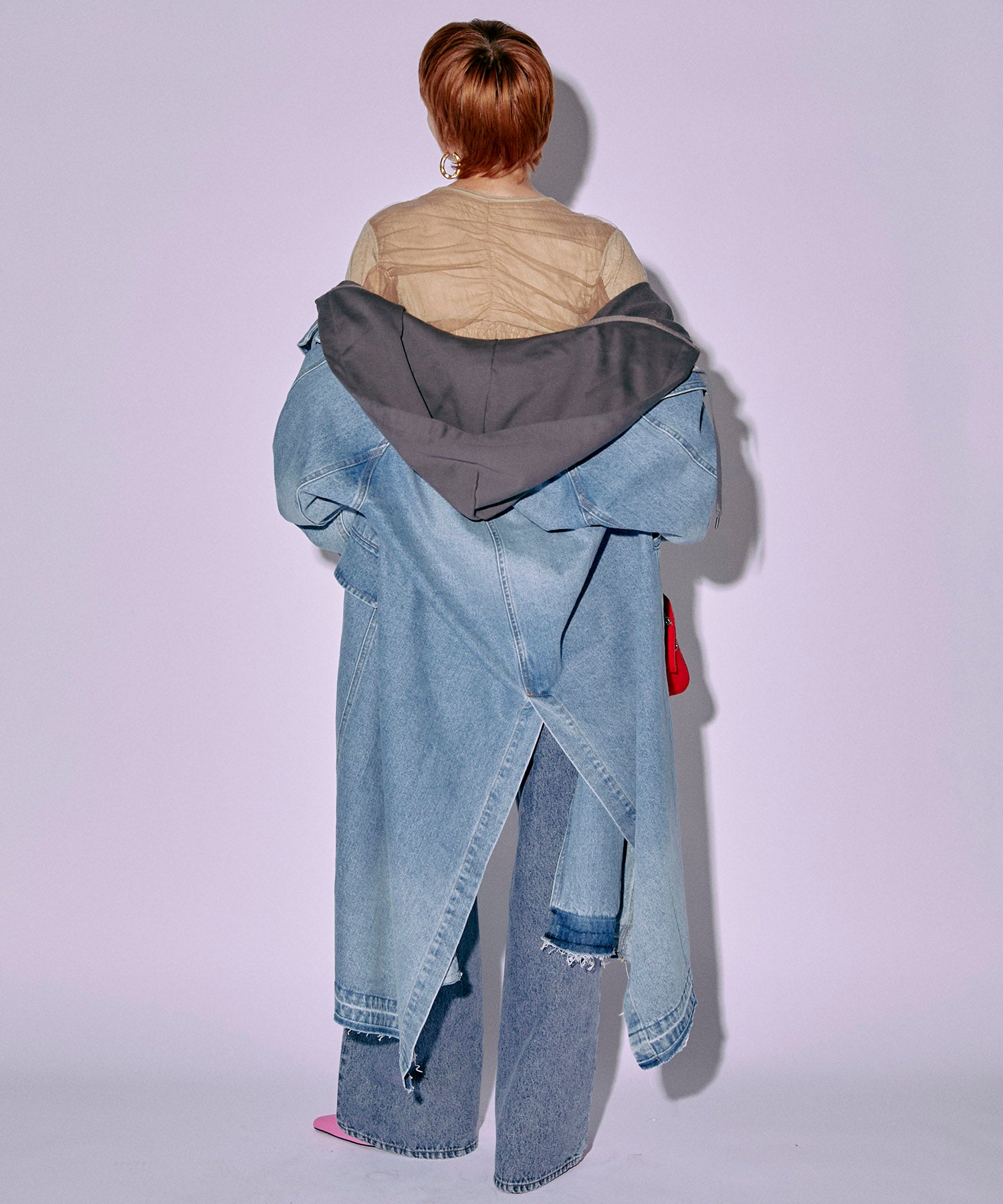 【SALE】Washed Denim Coat