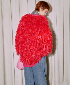 【SALE】Shaggy Fringe Hand Cardigan