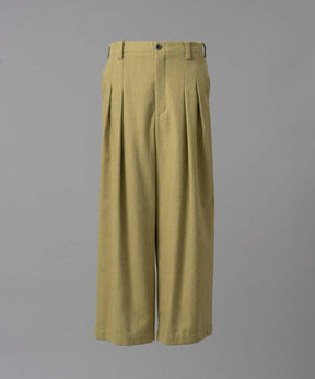 【Italian Dead Stock Fabric】Prime-Wide Two-Tuck Pants