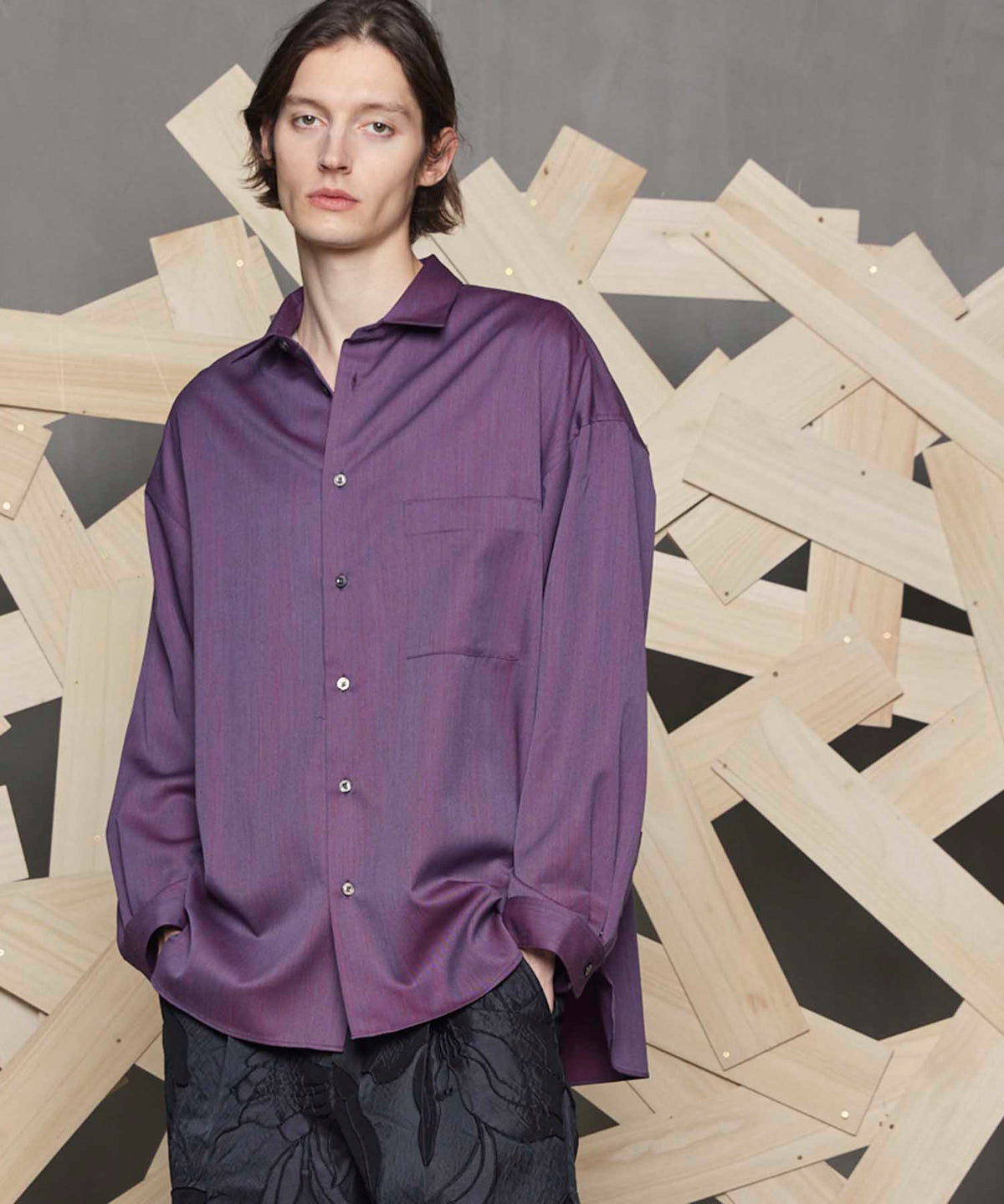 High Count Wool Prime-Over Shirt