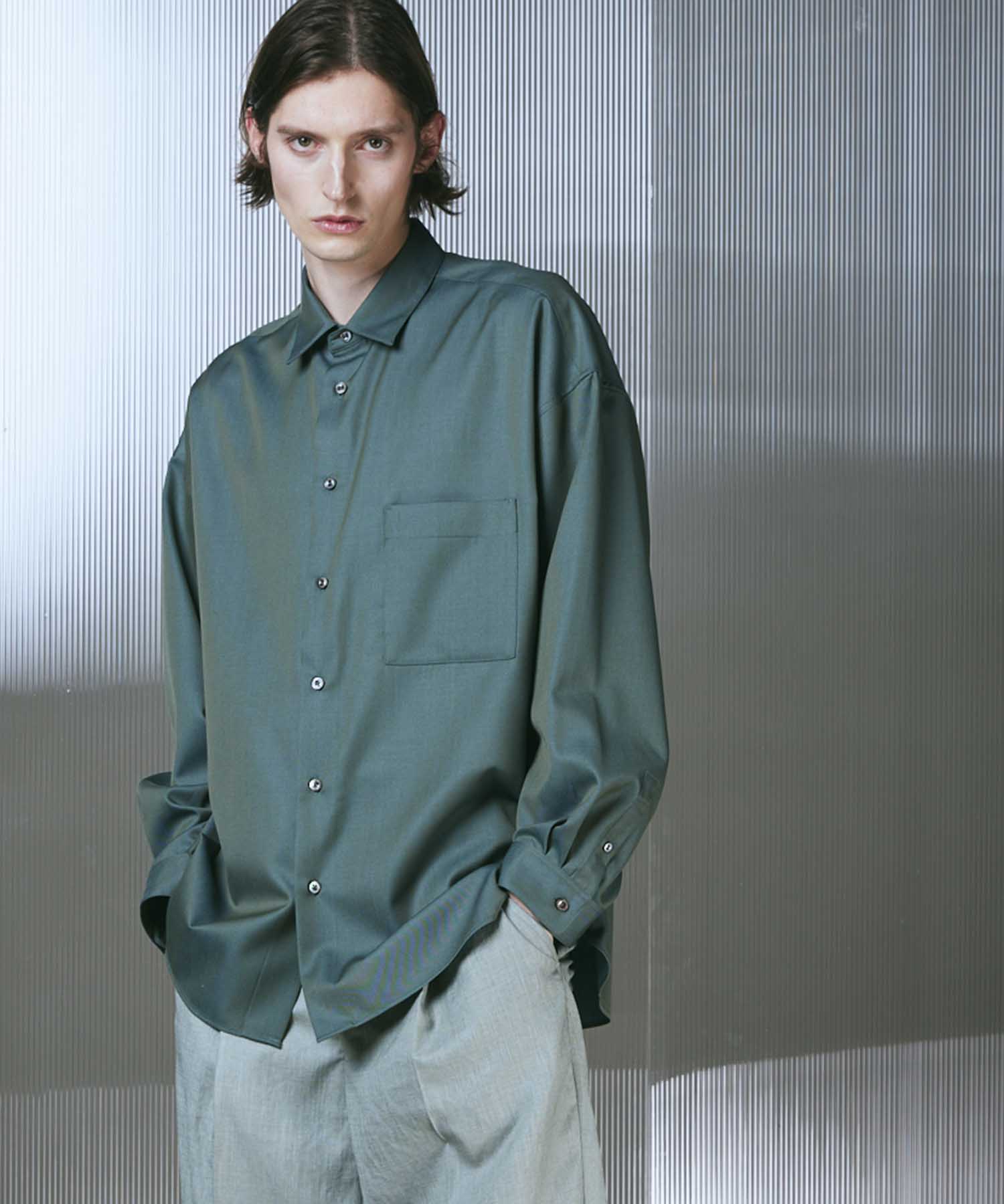 High Count Wool Prime-Over Shirt