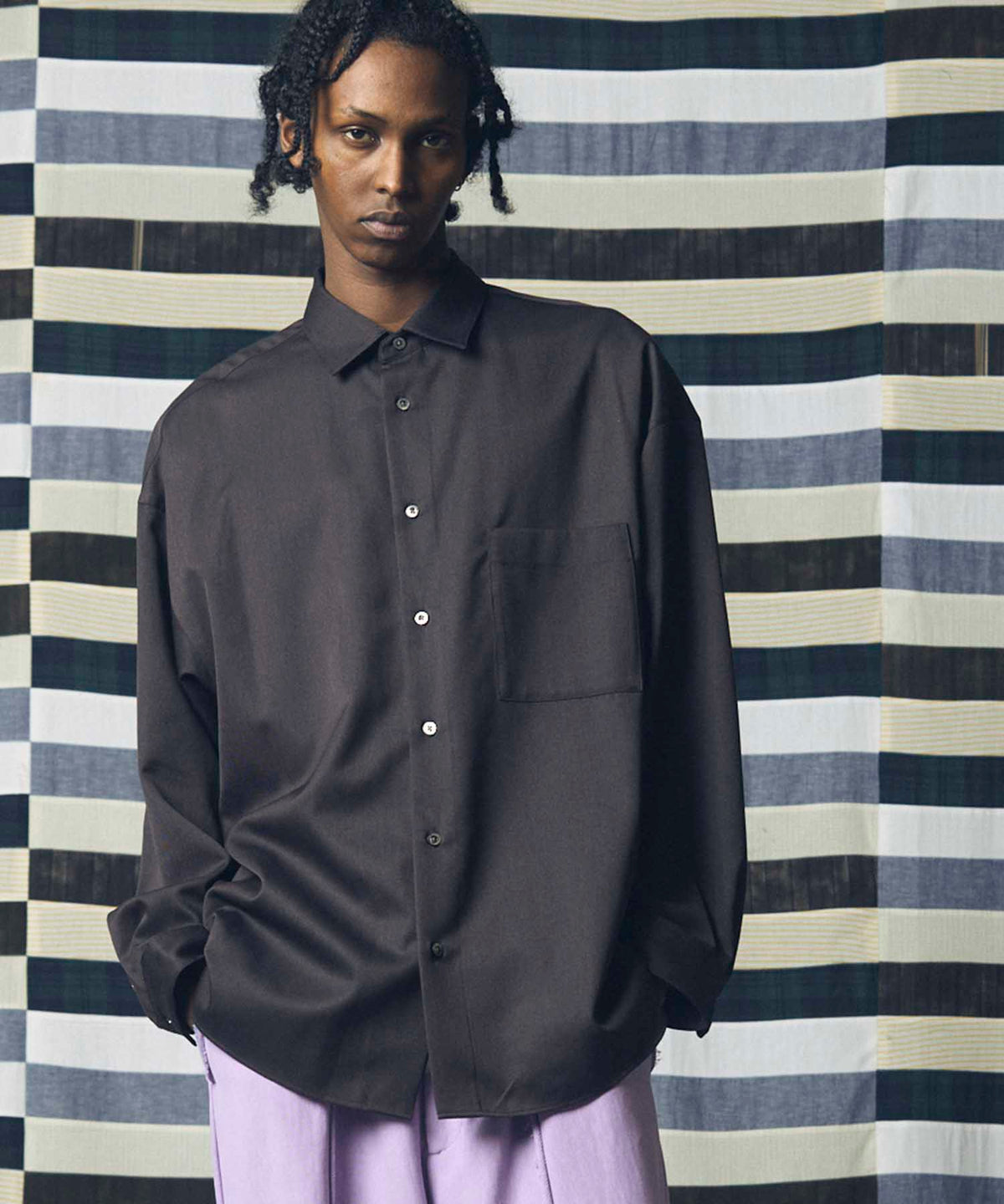 High Count Wool Prime-Over Shirt