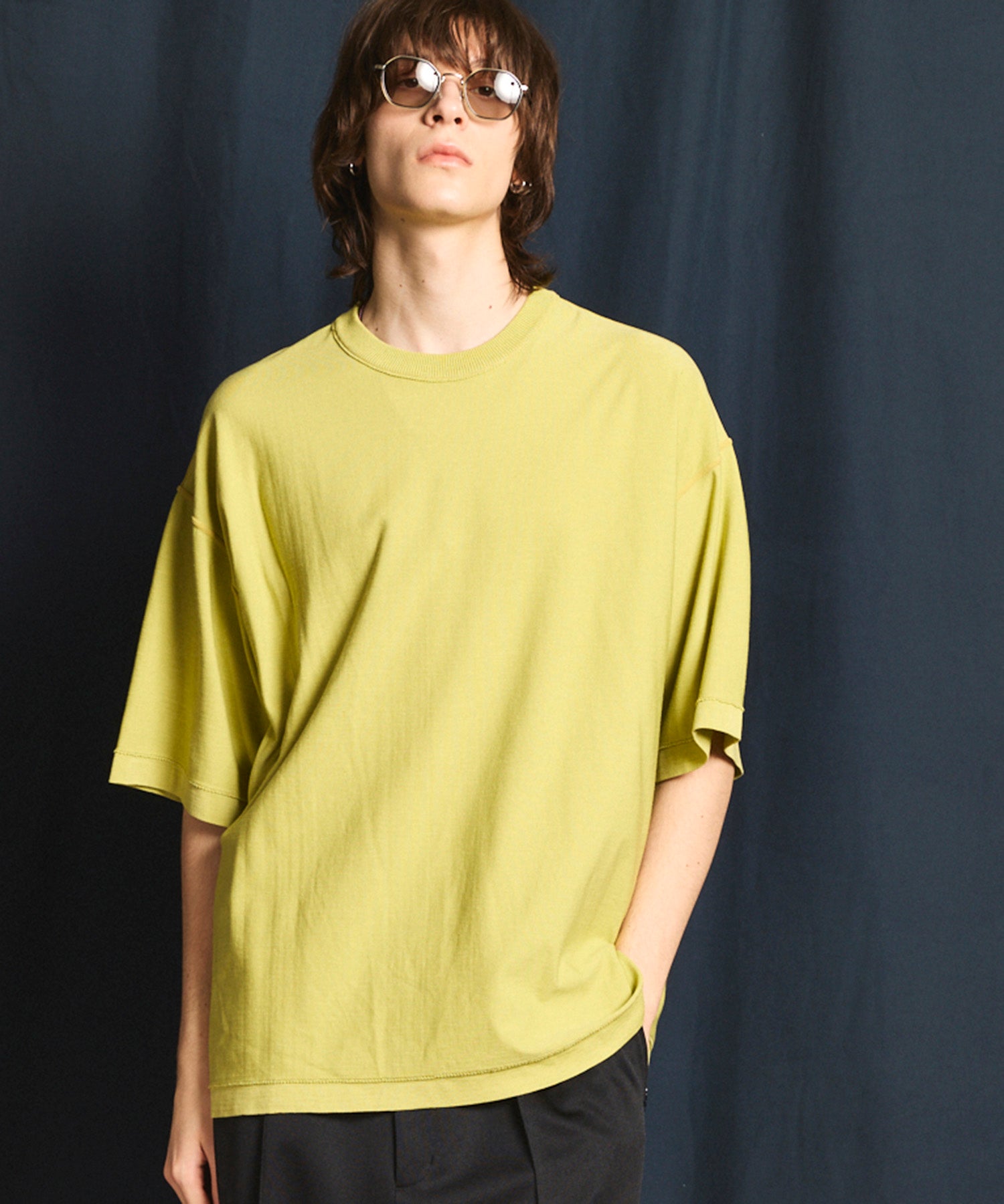 28G High Density Prime-Over Crew Neck Knit T-Shirt