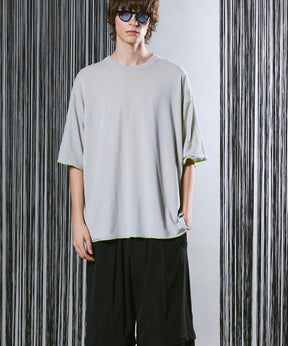 Prime-Over Reversible Crew Neck Knit T-Shirt