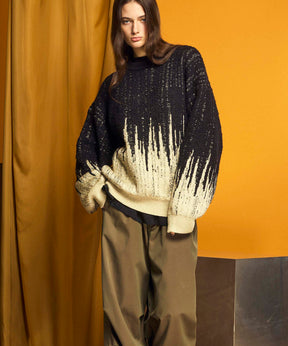 Prime-Over Gradation Knit Pullover