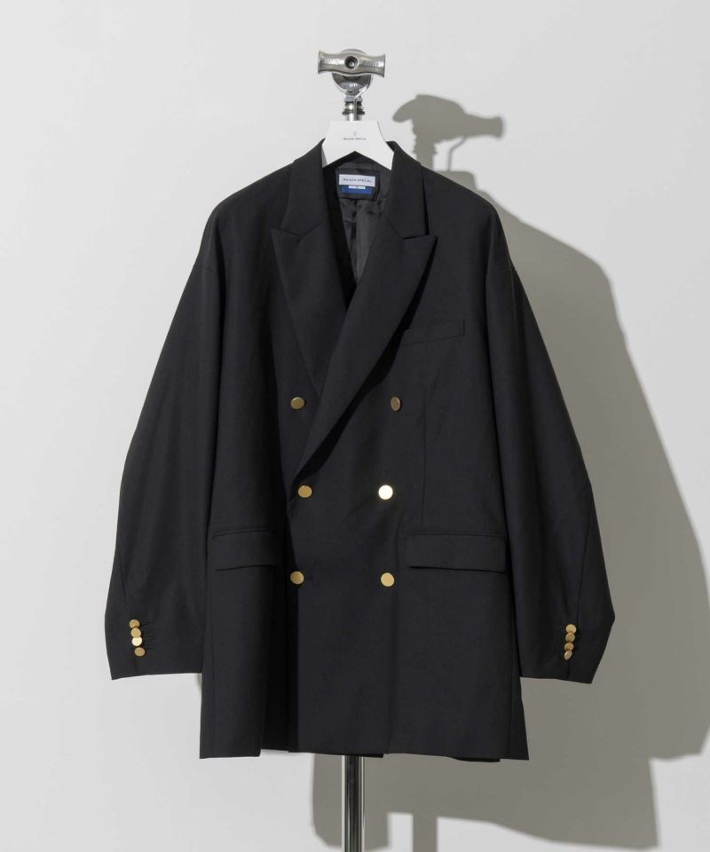 CORDURA Wool Prime-Over Gold Button Double Blazer